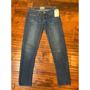 Paige Medium Wash Skyline Ankle Peg Blue Jeans Size 25